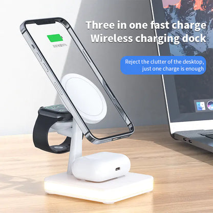 25W Fast Magnetic Wireless Charger Stand (Apple Products)